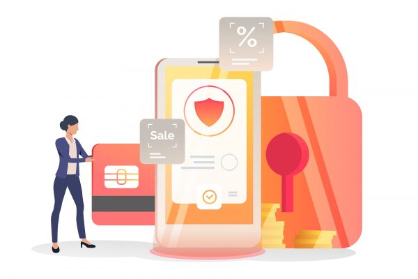 business-woman-inserting-credit-card-into-smartphone_74855-2347